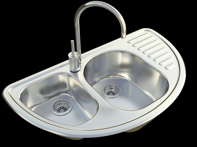 kitchen sink alveus futur 80 3D मॉडल .c4d .max .obj .3ds .fbx .stl .blend