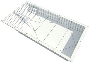 수영장 15 3D 모델