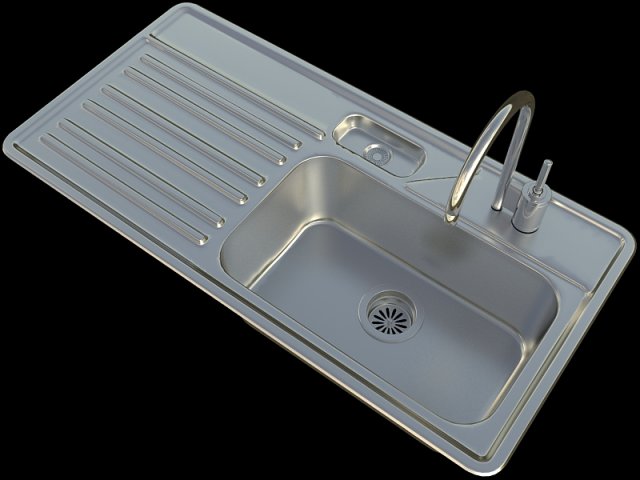 kitchen sinkpento 60b Model 3D .c4d .max .obj .3ds .fbx .stl .blend 