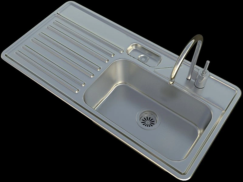 kitchen sinkpento 60b 3D Model .c4d .max .obj .3ds .fbx .stl .blend 
