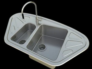 kitchen sink foster trapezio 3D Model