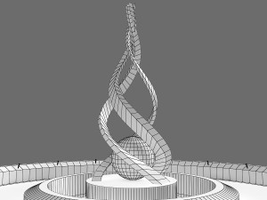 fountain 10 3D Модель
