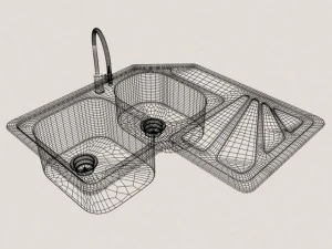 kitchen sinkfoster corner 3D Model