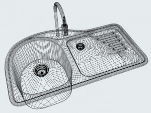 kitchen sink alveus futur 40 3D Модель