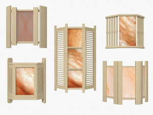 サウナライトセット02 3Dモデル