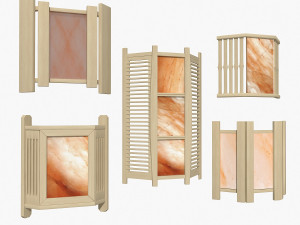 sauna light set 02 3D Модель