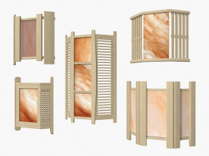 sauna light set 02 3D Модель
