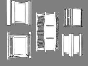 sauna light set 02 3D Model