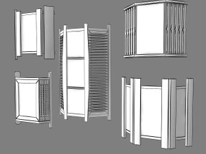 sauna light set 02 3D Model