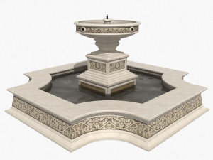 fountain 12 3D Модель