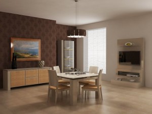 dining room set diamond Model 3D