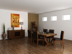 darlington dining set Modello 3D