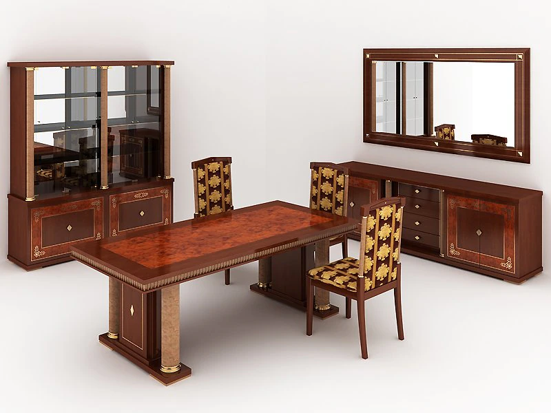 magna dining set 3D Model .c4d .max .obj .3ds .fbx .stl .blend 