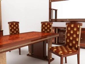 magna dining set 3D Model
