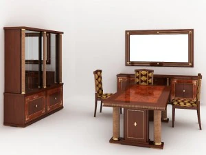 magna dining set 3D Model