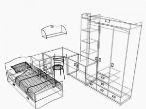 children set 3D Model