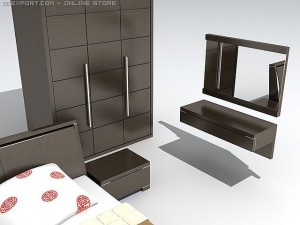 bedroom set imola Modelo 3D