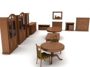 nfurniture set 3D Модель