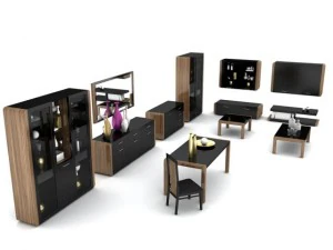 set da soggiorno polare Modello 3D