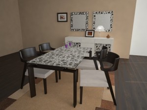 domitalia trend dining set1 Modèle 3D