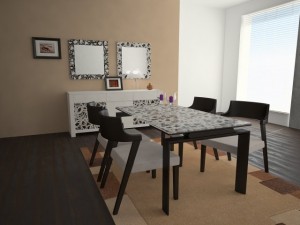 domitalia trend dining set1 Modèle 3D