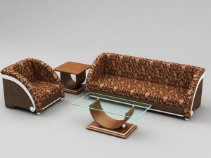 c5 composition of living room set 3D Модель