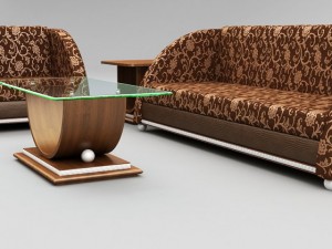 c5 composition of living room set 3D Model
