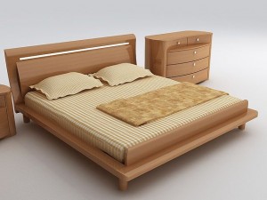 bedroom set naomi 3D मॉडल