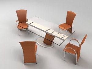 emsl dinning set Modelo 3D