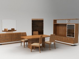 garda dinning room set 3D Model