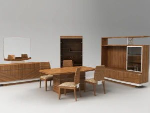 Set sala da pranzo Garda Modello 3D