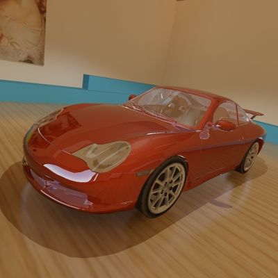 porsche996 gt3 3D Model .c4d .max .obj .3ds .fbx .stl .blend 