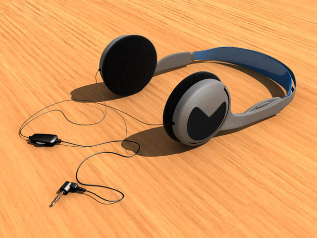 head phones koss Modelo 3D .c4d .max .obj .3ds .fbx .stl .blend 