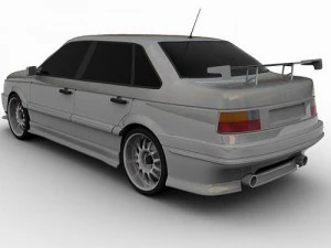 vw passat b3 tuned 3D Model