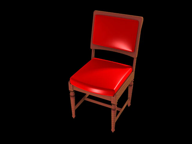 Stuhl Holz 3D Modell .c4d .max .obj .3ds .fbx .stl .blend 