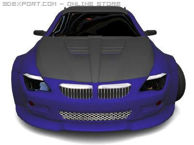 bmw m6 3D Model .c4d .max .obj .3ds .fbx .stl .blend 