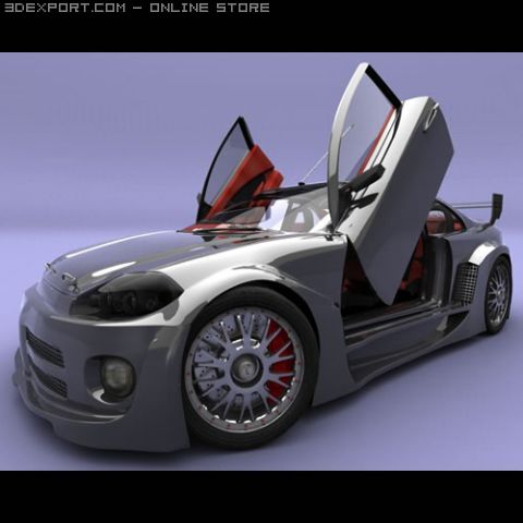 dodge viper tropic 3Dモデル .c4d .max .obj .3ds .fbx .stl .blend 