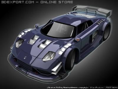 bruttus 7 xr superstreet 3D Model .c4d .max .obj .3ds .fbx .stl .blend 