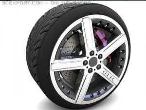 gtr wheel 3D-Modell