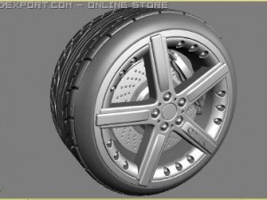 gtr wheel 3D Model