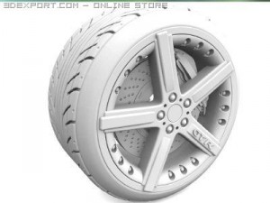 gtr wheel 3D Model