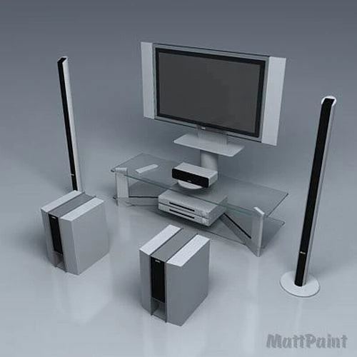 home theater sony 3D Model .c4d .max .obj .3ds .fbx .stl .blend