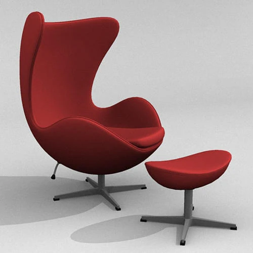 Eiersessel 3D Modell .c4d .max .obj .3ds .fbx .stl .blend 