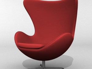 egg armchair 3D Model