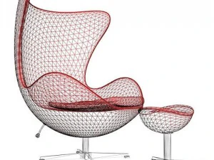 Eiersessel 3D Modell