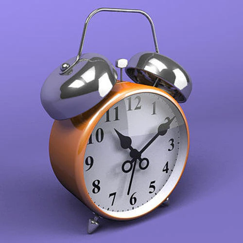 alarm clock 3D Model .c4d .max .obj .3ds .fbx .stl .blend 
