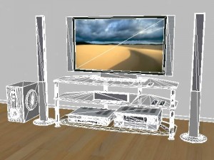 home theatre system 3Dモデル
