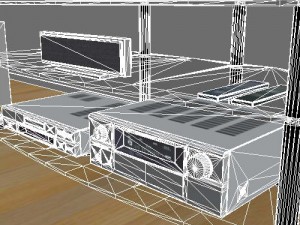 home theatre system 3Dモデル