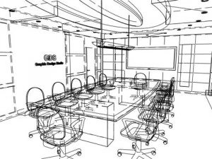 Konferenzraum 3D Modell