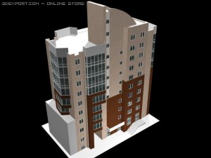 apartment house Modello 3D